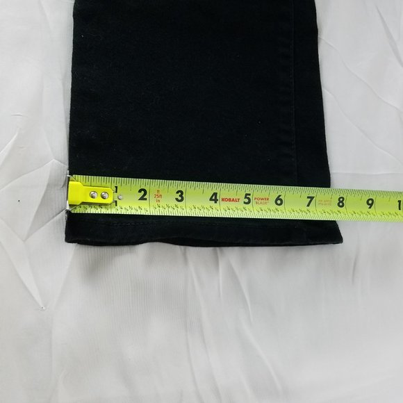 Nine West Jeans Womens W32 x L27 Mid Rise Vintage America Straight Black Denim‎ - Picture 6 of 13